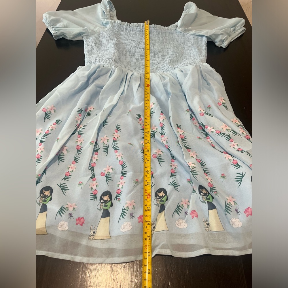 Disney Princess Mulan Puff Sleeve Smock Dress - Picture 10 of 10